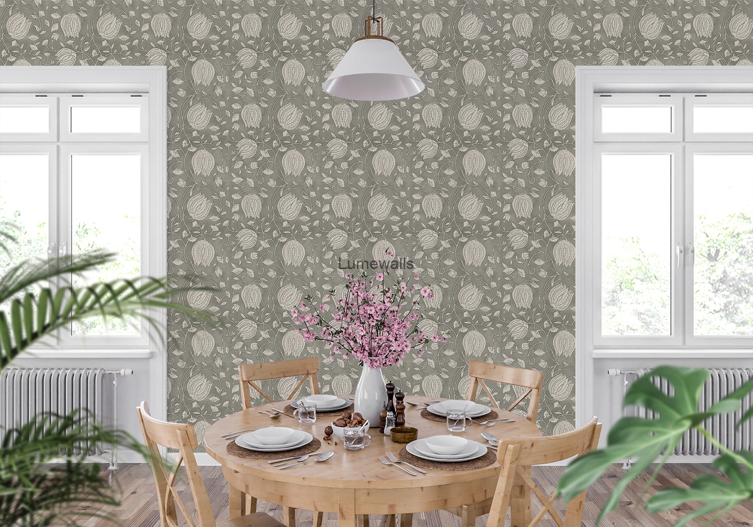 3Dininglotusblockprint-warmgrey