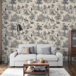 Vintage Fair Street Toile De Jouy
