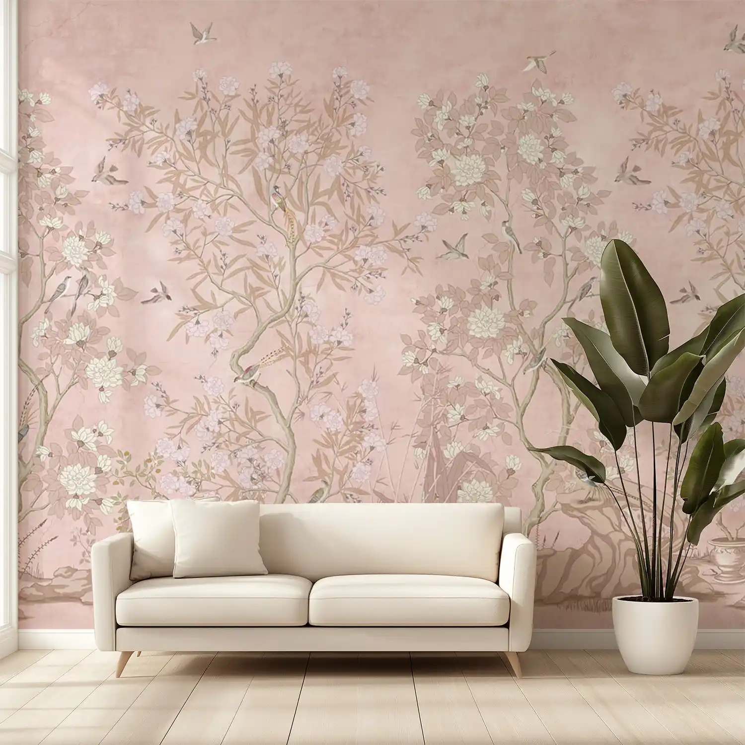 31WallChinoiserie(2) Chinoiserie, Blush