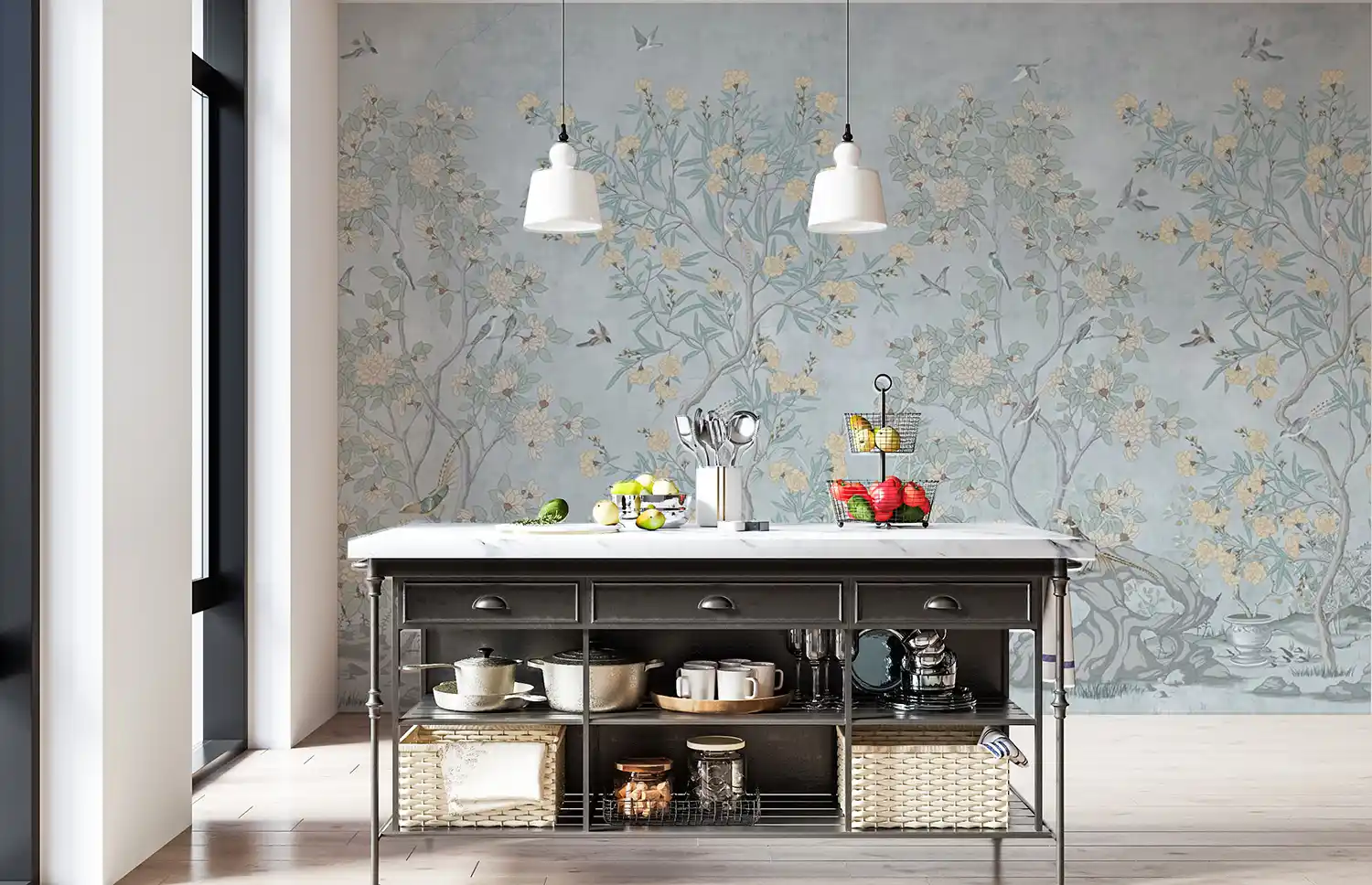 Chinoiserie, Mist Blue