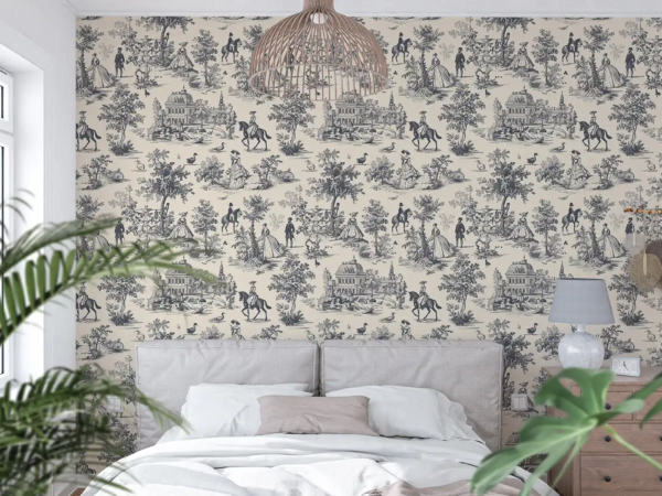 Vintage Fair Street Toile De Jouy