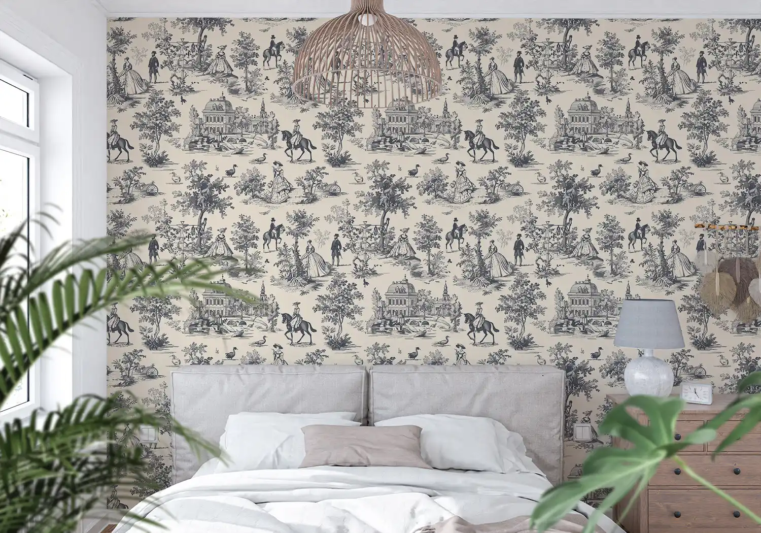 Vintage Fair Street Toile De Jouy